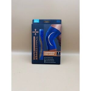 Tommie Copper Sport Compression Knee Sleeve Cobalt Blue Small Medium 01-63154